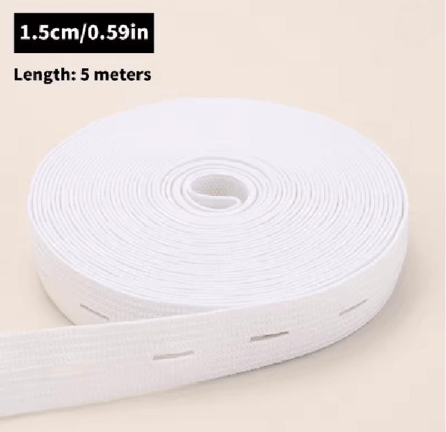 Button Hole Elastic Belt For Sewing And Clothing 11
