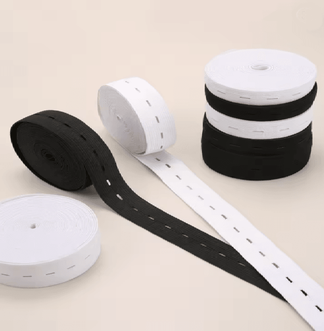 Button Hole Elastic Belt For Sewing And Clothing 3