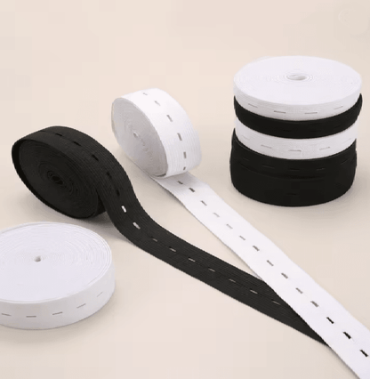 Button Hole Elastic Belt For Sewing And Clothing 3