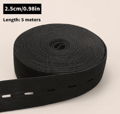 Button Hole Elastic Belt For Sewing And Clothing 4
