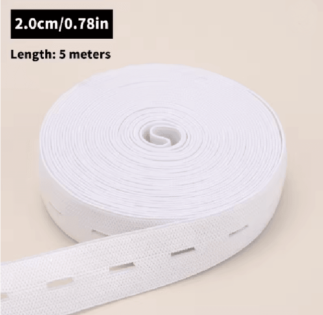 Button Hole Elastic Belt For Sewing And Clothing 5