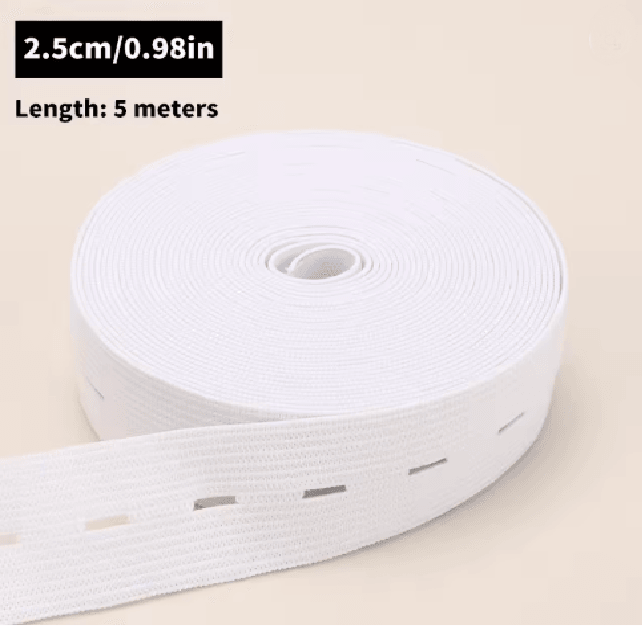 Button Hole Elastic Belt For Sewing And Clothing 6