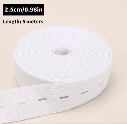 Button Hole Elastic Belt For Sewing And Clothing 6
