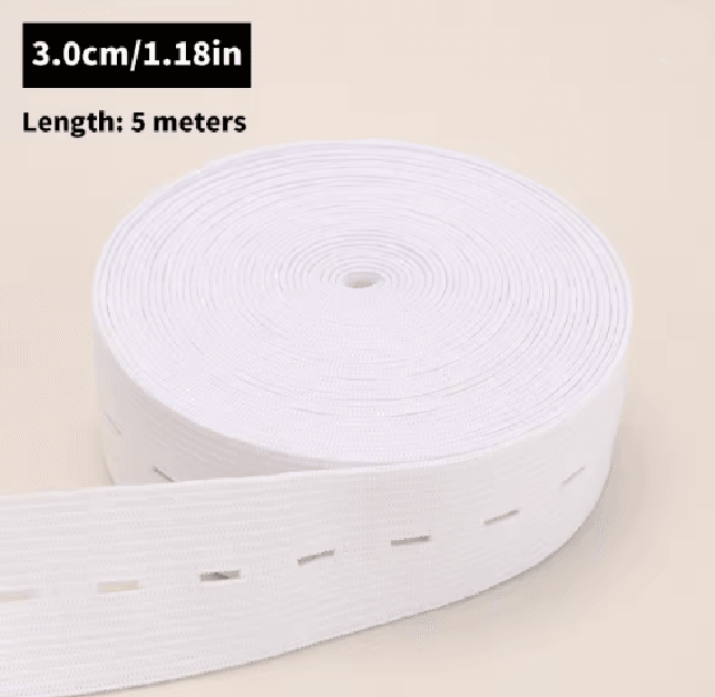 Button Hole Elastic Belt For Sewing And Clothing 7