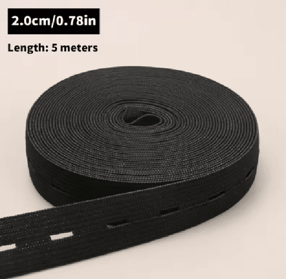 Button Hole Elastic Belt For Sewing And Clothing 8