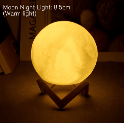 Moon Lamp LED Night Light With Stand 6
