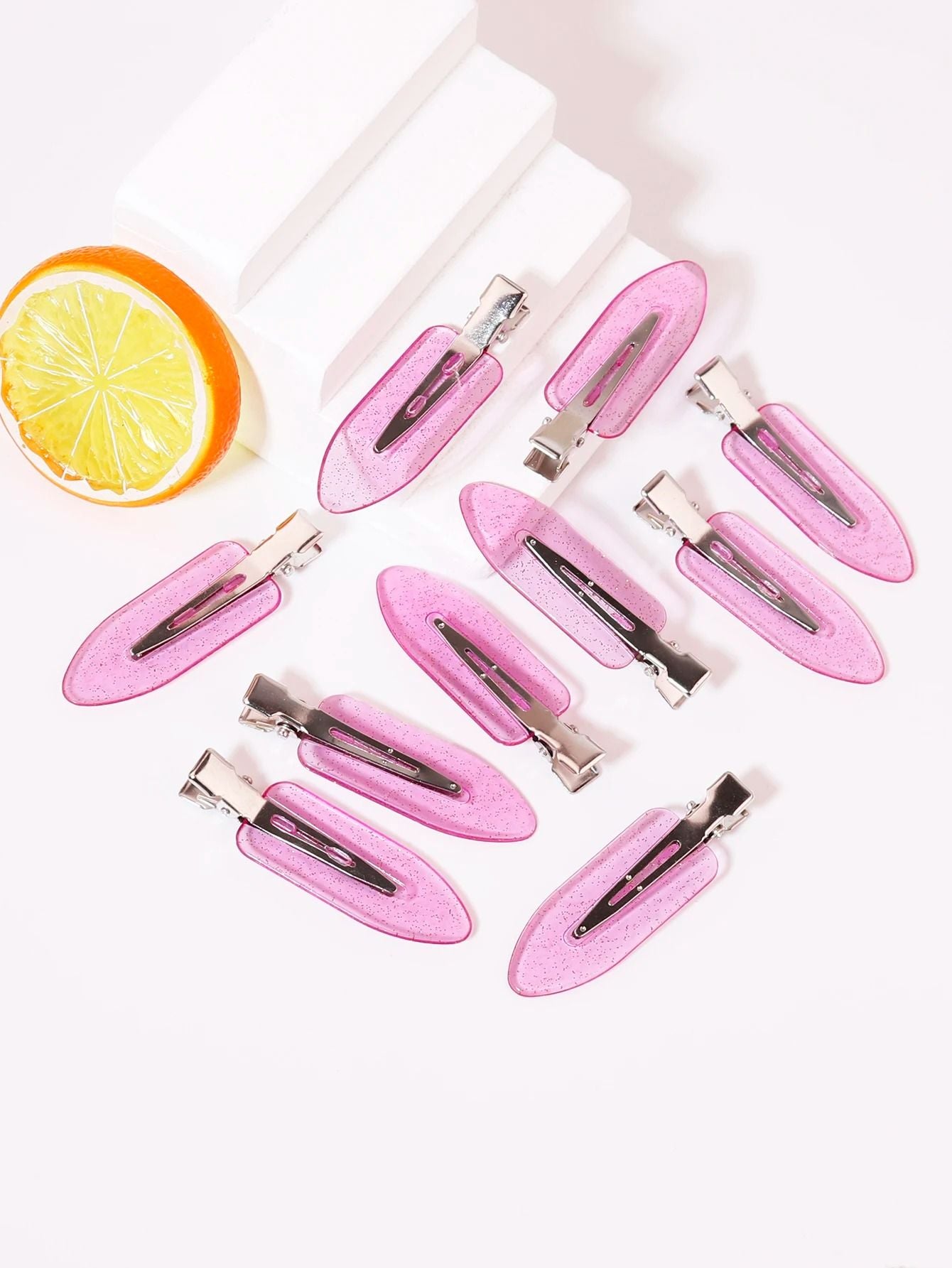 Transparent Seamless Hair Clips For Makeup And Styling 10 Pack 10