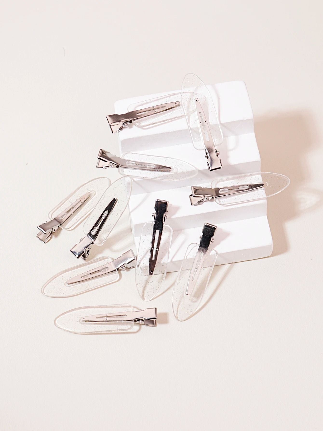 Transparent Seamless Hair Clips For Makeup And Styling 10 Pack 4