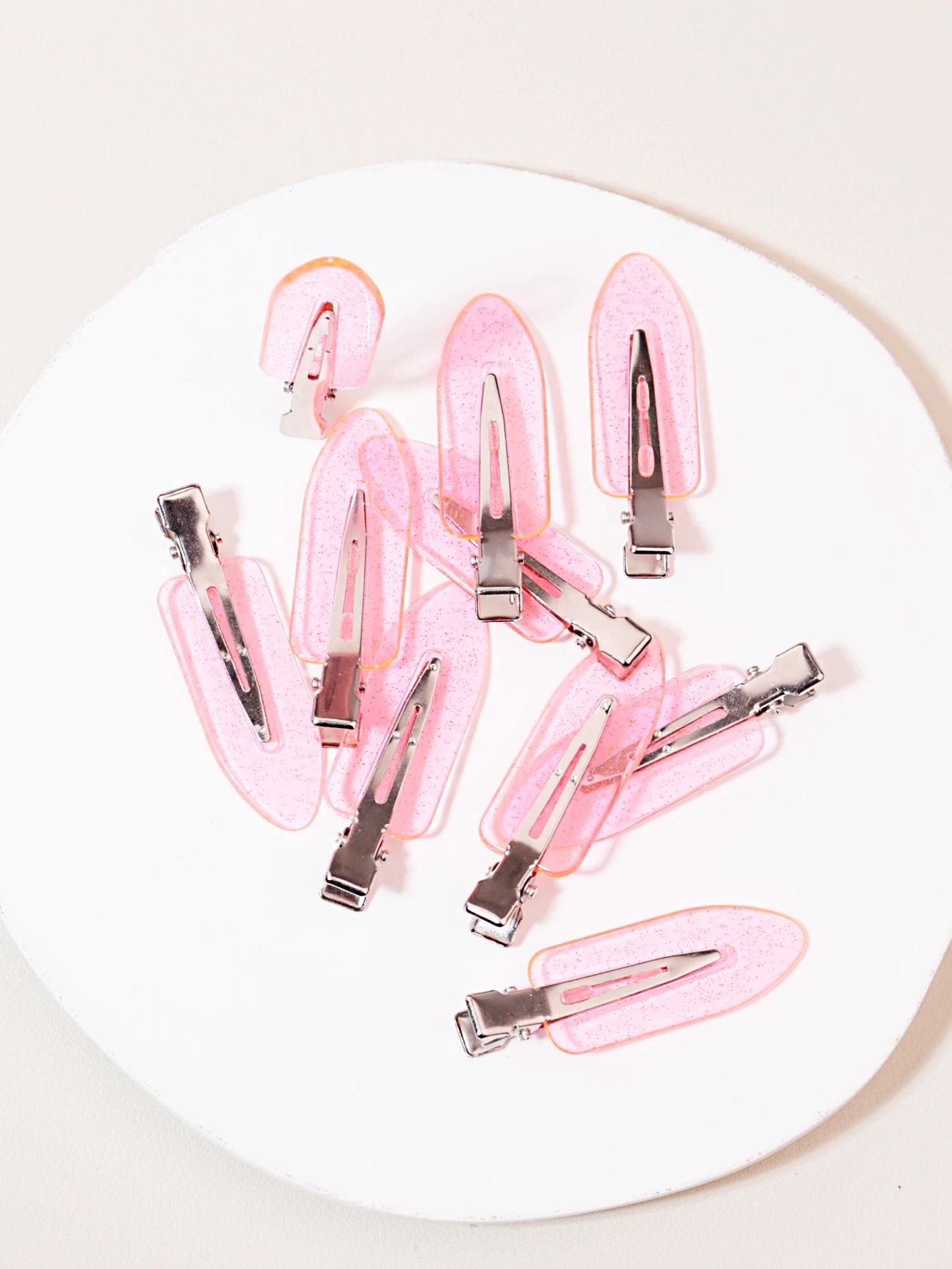 Transparent Seamless Hair Clips For Makeup And Styling 10 Pack 7