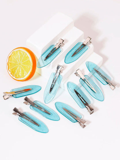 Transparent Seamless Hair Clips For Makeup And Styling 10 Pack 8