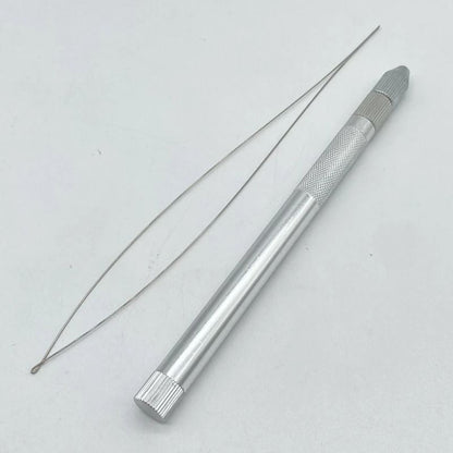 Hair Extension Metal Pulling Needle Set With Loop Tool 4