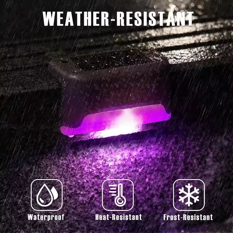 SolarGlow Elite Deck  Garden Solar Lights  Waterproof IP65 Solar Deck Light Set 3