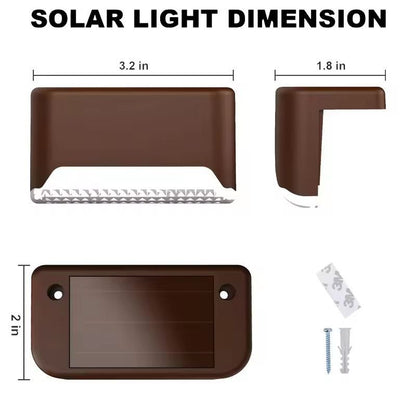 SolarGlow Elite Deck  Garden Solar Lights  Waterproof IP65 Solar Deck Light Set 4