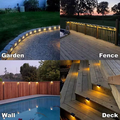 SolarGlow Elite Deck  Garden Solar Lights  Waterproof IP65 Solar Deck Light Set 5