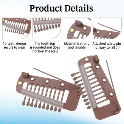 Clip In Hair Extension Wig Clips Pack Options Available 2