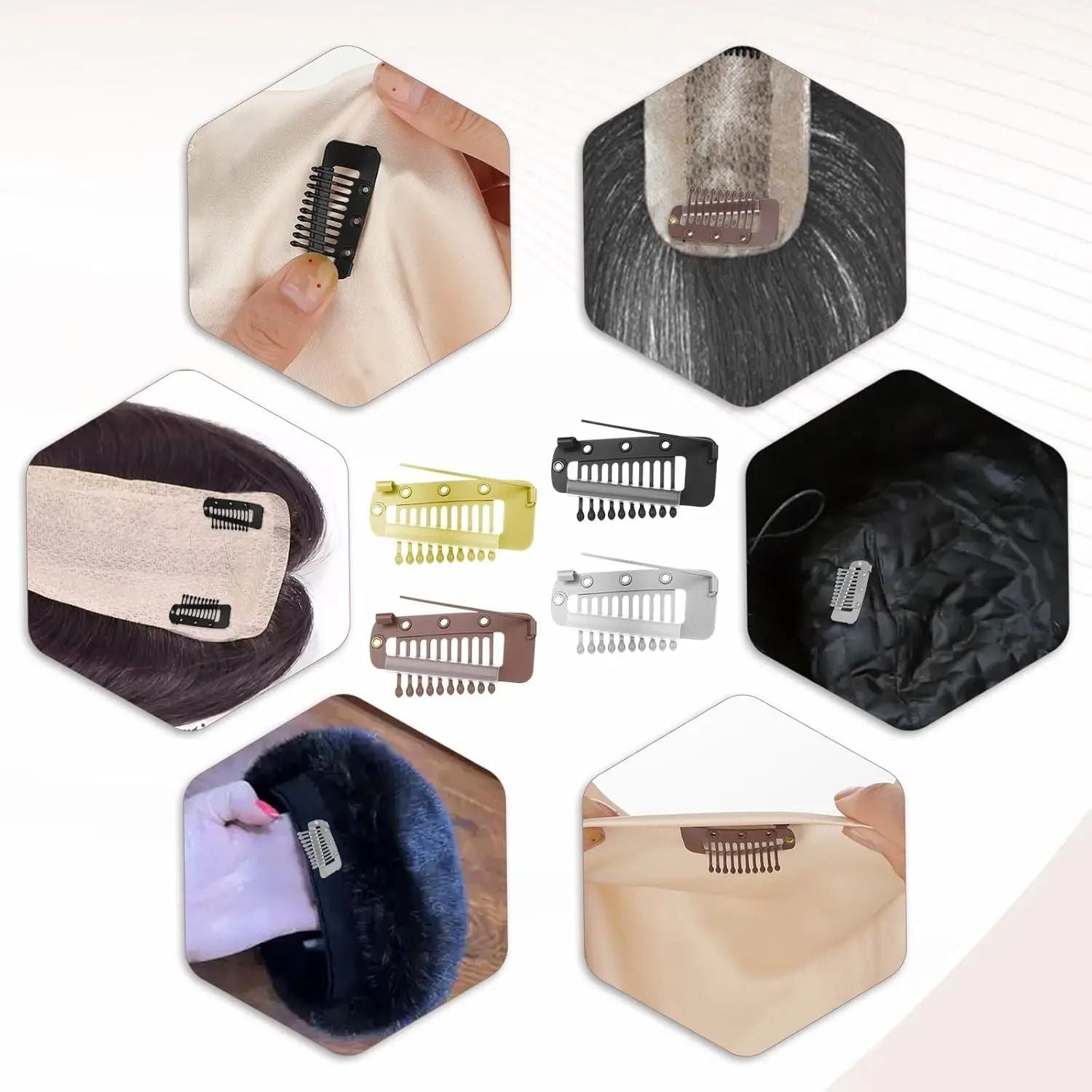 Clip In Hair Extension Wig Clips Pack Options Available 3