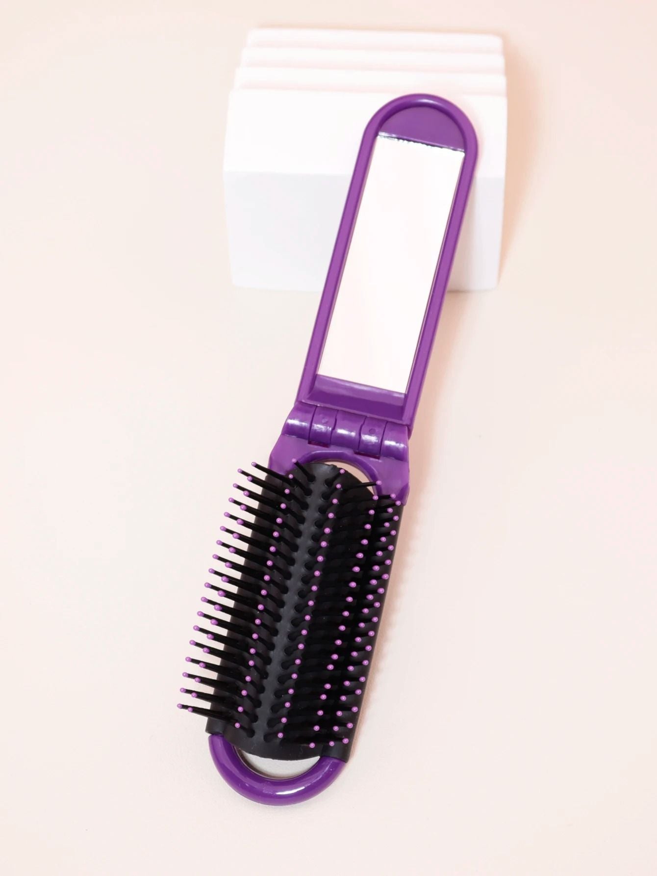 Portable Foldable Anti Static Massage Mirror Comb 2