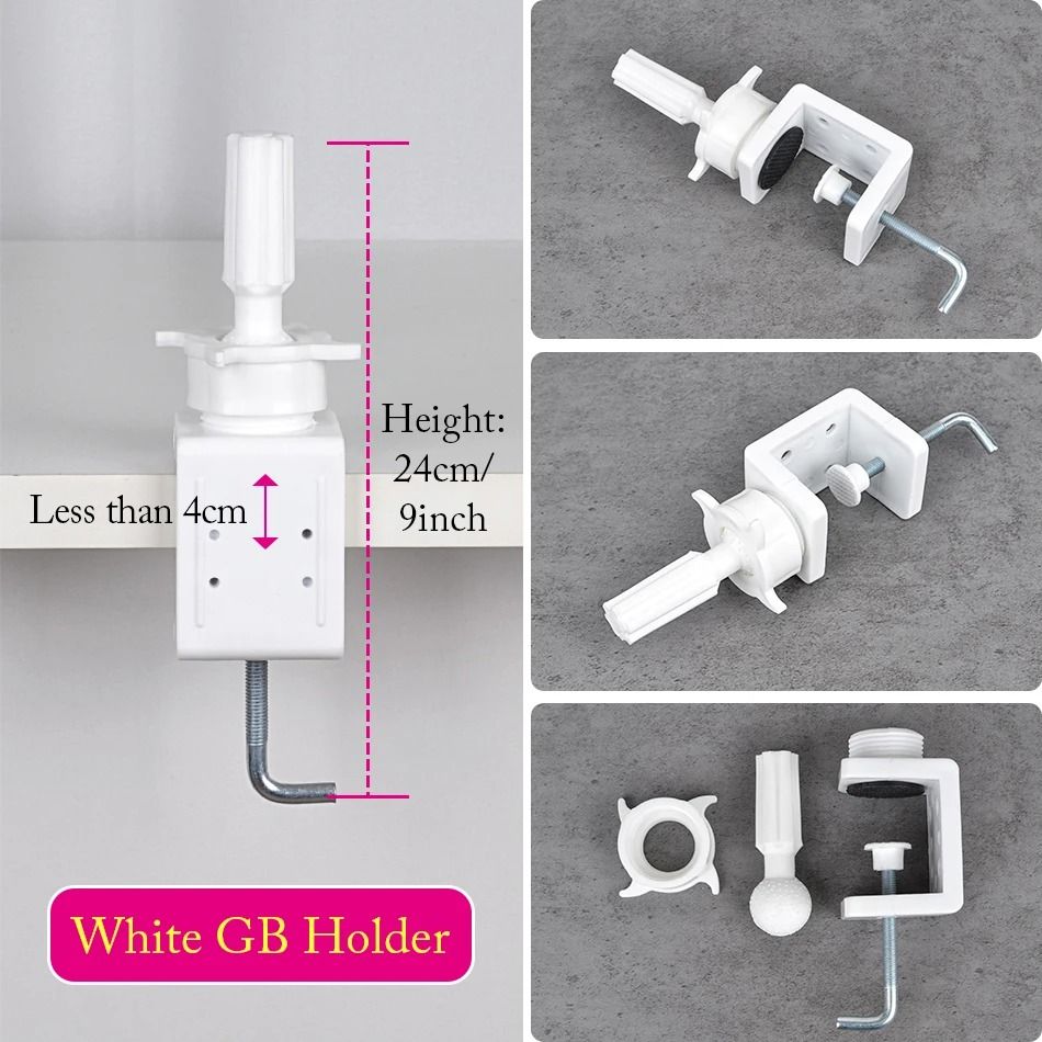 Wig Head Stand Table Clamp Adjustable Mannequin Holder 9