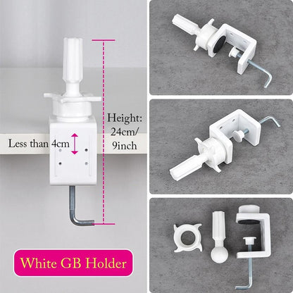 Wig Head Stand Table Clamp Adjustable Mannequin Holder 9