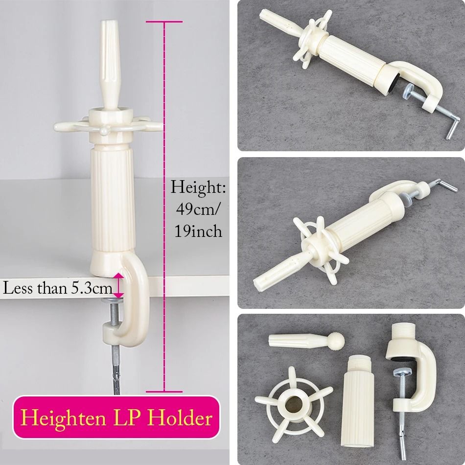 Wig Head Stand Table Clamp Adjustable Mannequin Holder 13