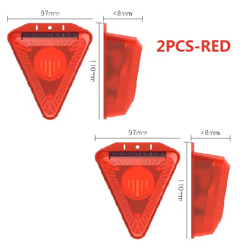 Solar Alarm Lamp Siren  Wireless Motion Sensor Outdoor 129dB Security Light With Waterproof Solar C 1