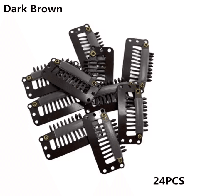 Hair Extension Snap Clips Set 6