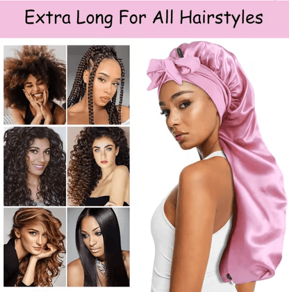 Soft Silky Satin Bonnet For Natural And Curly Hair 2