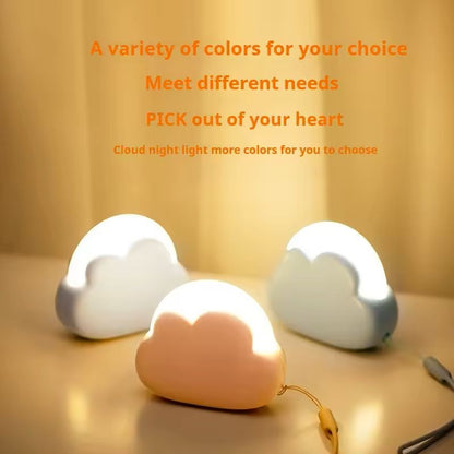 USB Wireless Night Light Mini Adorable CloudShape LED Night Lamp For Bedroom Baby  Childrens Room D 2
