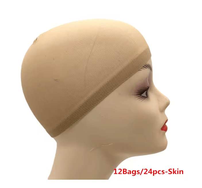 Ventilated Nylon Mesh Wig Cap Set 12