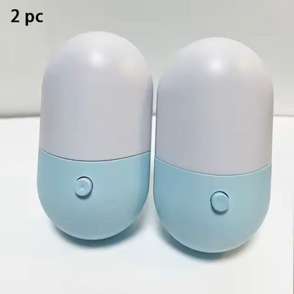 2PCS LED Mini Night Light  PlugIn EyeProtection Bedside Lamp For Baby Feeding Bedroom  Desktop Deco 4