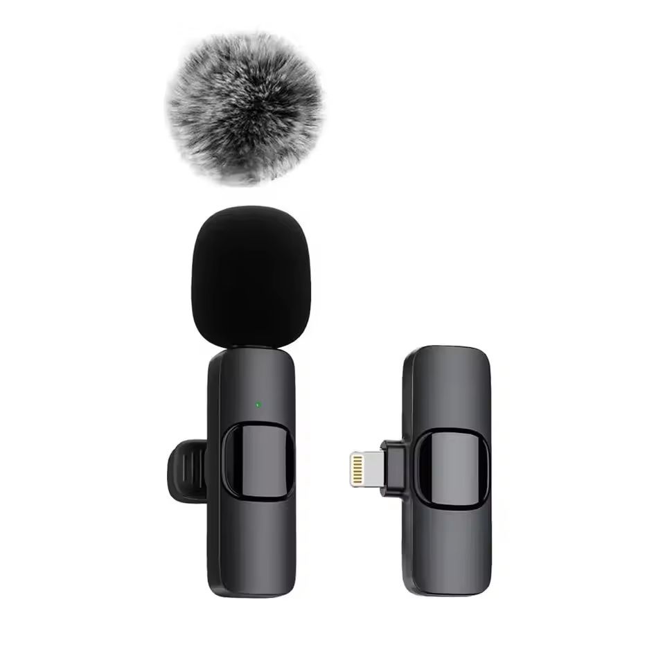 Wireless Lavalier Microphone  Mini ClipOn Mic For IPhone Android  Laptop Live Streaming Vlogging Ga 2