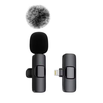 Wireless Lavalier Microphone  Mini ClipOn Mic For IPhone Android  Laptop Live Streaming Vlogging Ga 2