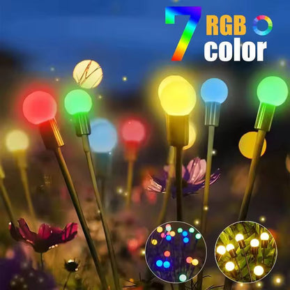 Solar Glow Sway RGB Garden Lights – Outdoor Solar Pathway & Patio Illumination