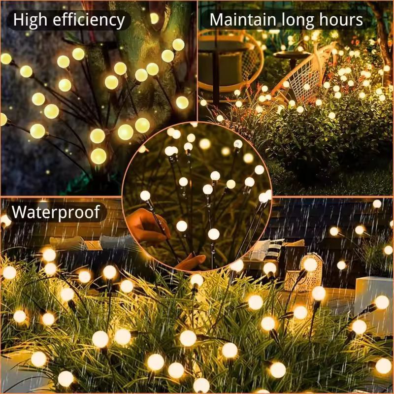Solar Glow Sway RGB Garden Lights  Outdoor Solar Pathway  Patio Illumination 4