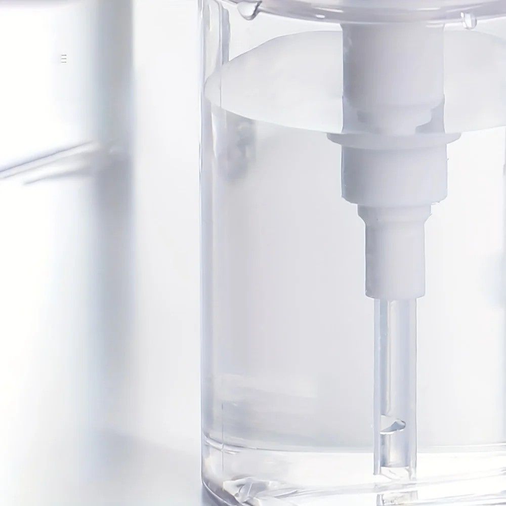Transparent PushDown Pump Bottle  Refillable Dispenser For Makeup Nail Polish Remover  Travel Use 10