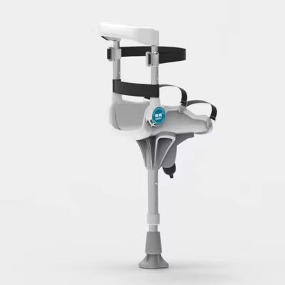 HandsFree Knee Crutch Walker  SingleLeg Telescoping Mobility Support Aid 4