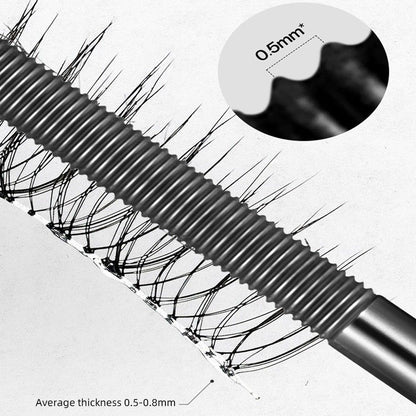 Metal Iron Waterproof Silk Fiber Mascara  Long Black Curling  NonClumping Lash Extension Effect 0