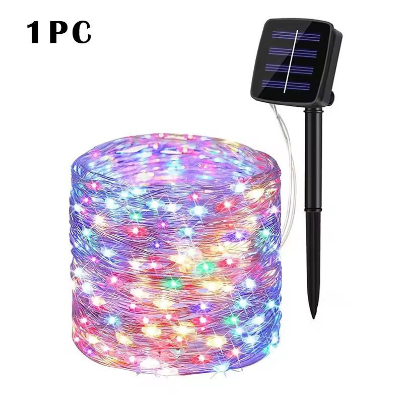 SolarGlow Pro Outdoor LED String Lights  Waterproof Garden Fairy Lights For Patio Party  Christmas 9