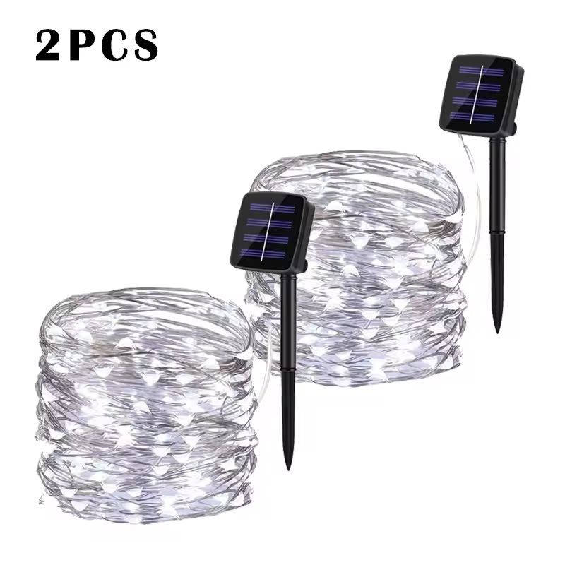 SolarGlow Pro Outdoor LED String Lights  Waterproof Garden Fairy Lights For Patio Party  Christmas 10