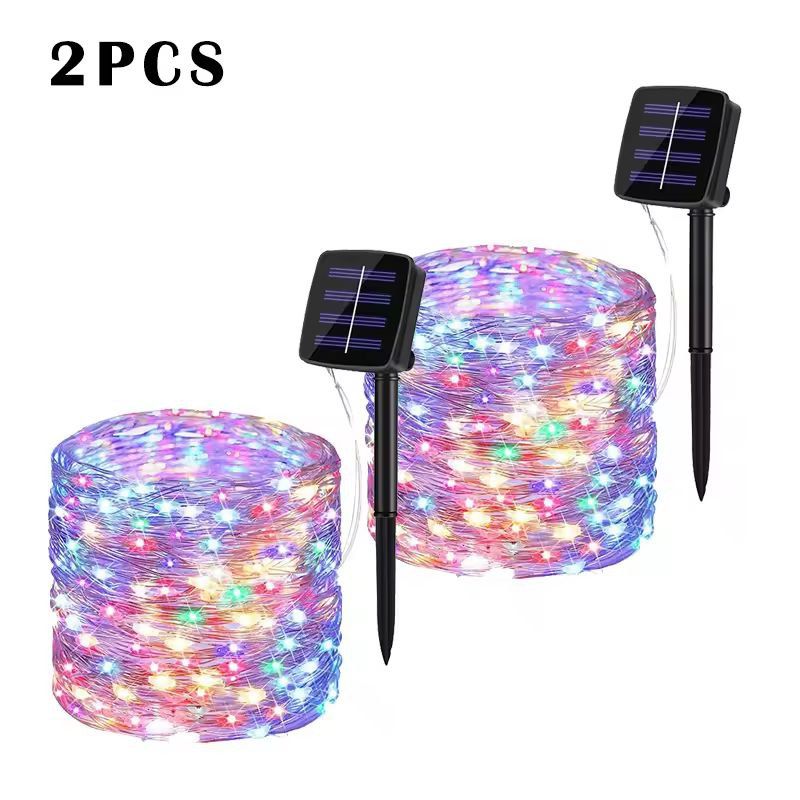 SolarGlow Pro Outdoor LED String Lights  Waterproof Garden Fairy Lights For Patio Party  Christmas 12