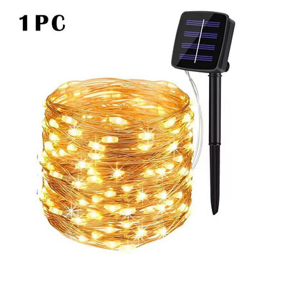 SolarGlow Pro Outdoor LED String Lights  Waterproof Garden Fairy Lights For Patio Party  Christmas 7