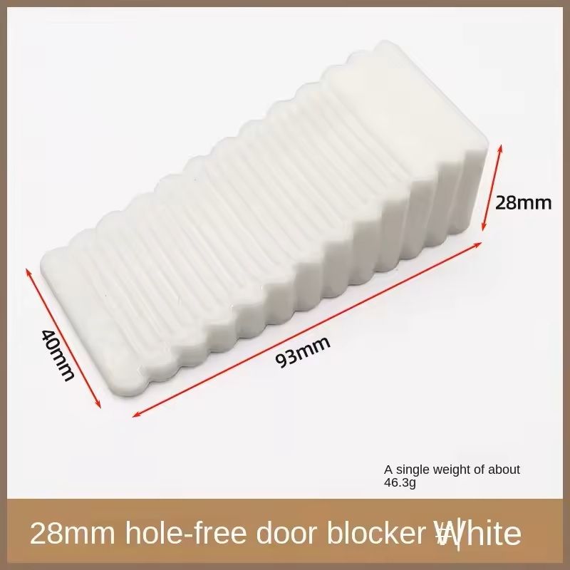Safety Silicone Door Stopper Block No-Drill Anti-Slip Wedge for Home and Office