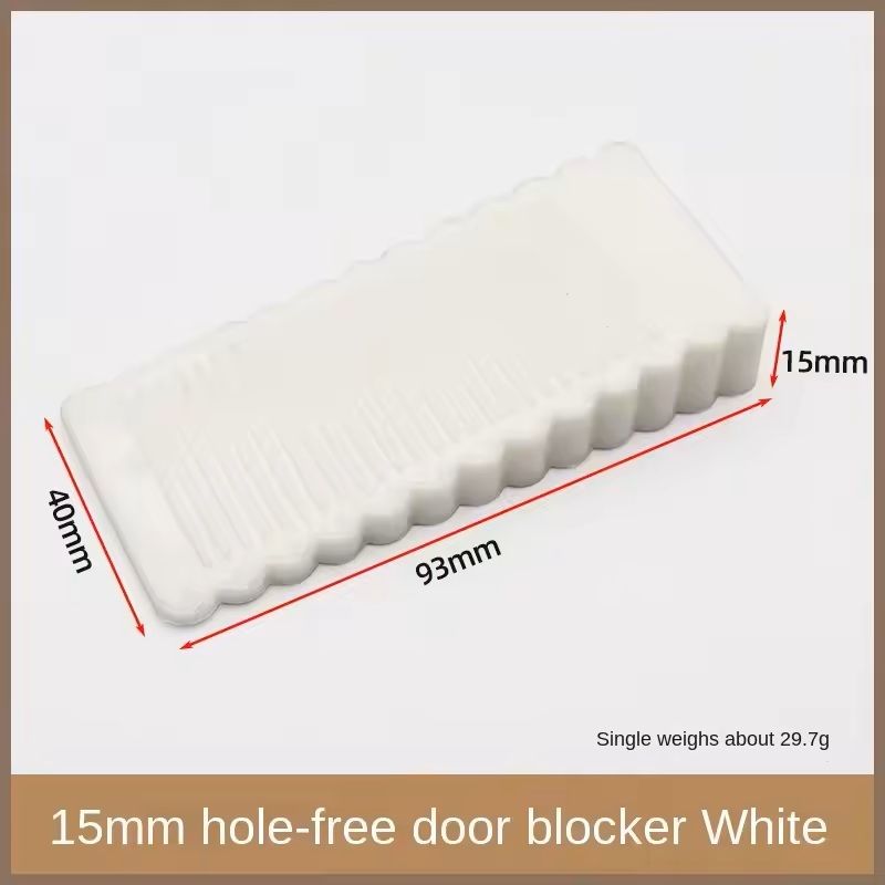 Safety Silicone Door Stopper Block NoDrill AntiSlip Wedge For Home And Office 1