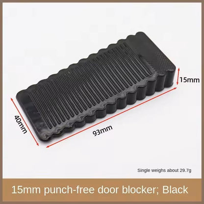 Safety Silicone Door Stopper Block NoDrill AntiSlip Wedge For Home And Office 2
