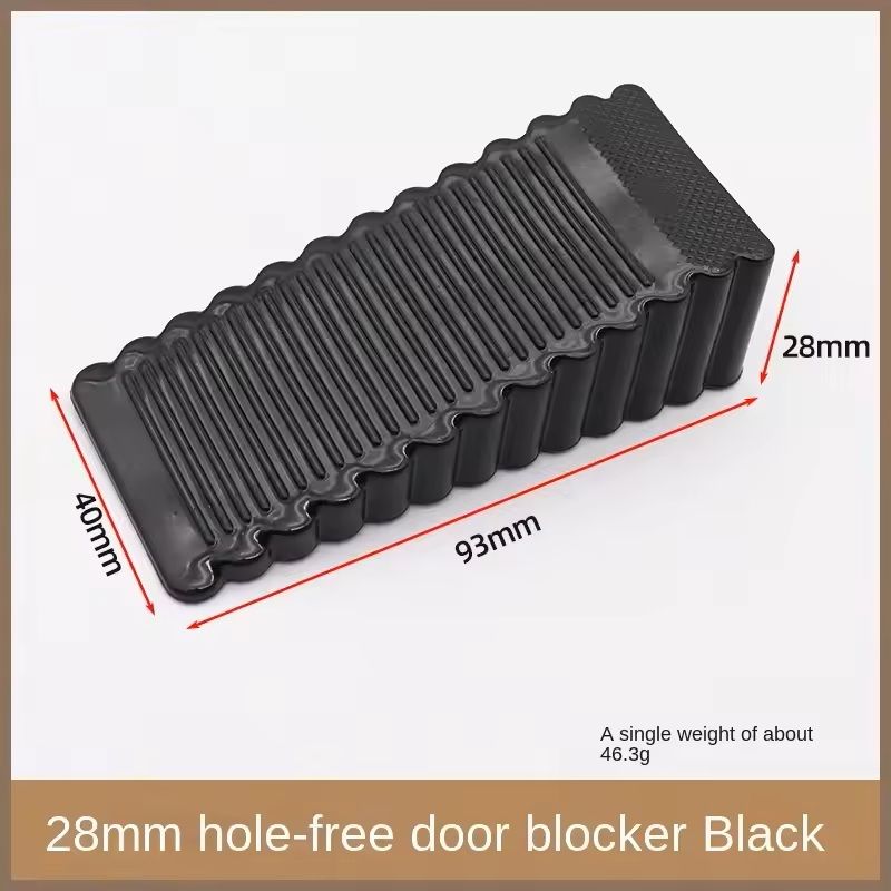 Safety Silicone Door Stopper Block NoDrill AntiSlip Wedge For Home And Office 4