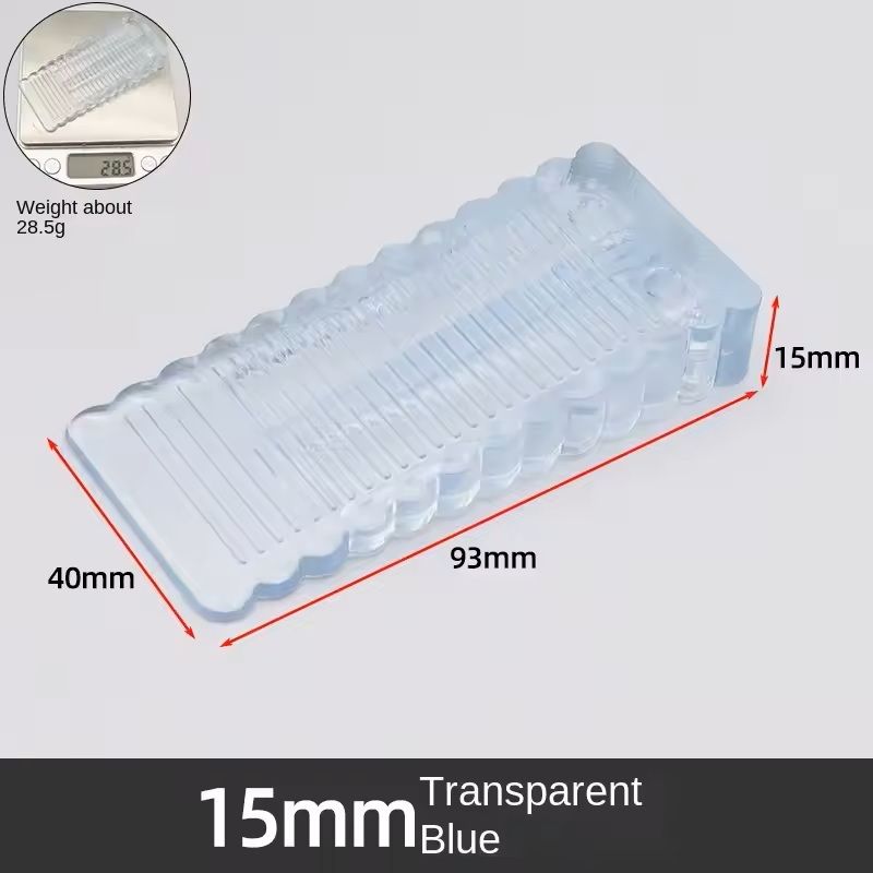 Safety Silicone Door Stopper Block NoDrill AntiSlip Wedge For Home And Office 6