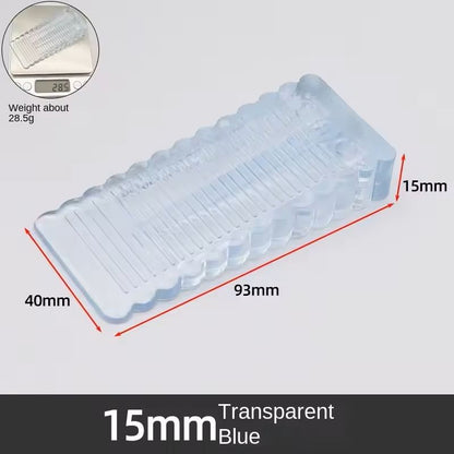 Safety Silicone Door Stopper Block NoDrill AntiSlip Wedge For Home And Office 6