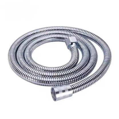 Flexible Stainless Steel Shower Hose  15 M  2 M Black  Silver Bathroom Extension Pipe 1