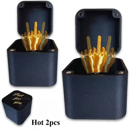 Middle Finger Surprise Gift Box PopUp Prank Toy For Friends Office  Home 6