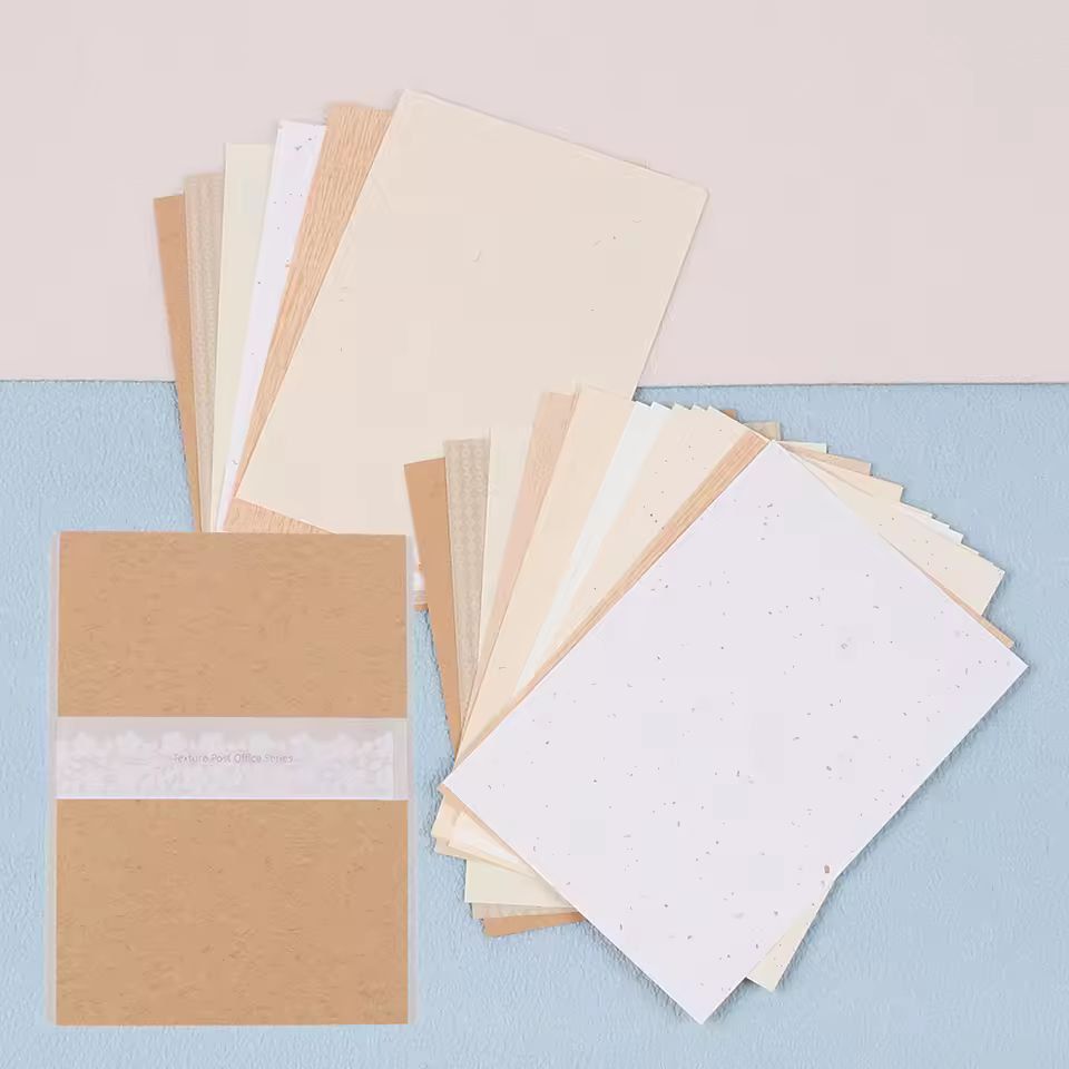 Textured Craft Paper Deluxe – 20-Sheet Mixed Scrapbook Pack for DIY Journals & Collage